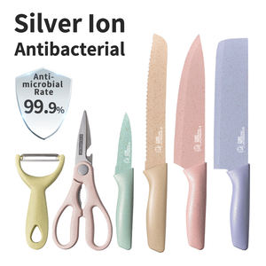 <span class=keywords><strong>Everrich</strong></span> 2022ชุดมีดทำครัว6ชิ้น,ชุดมีดแบบสีไม่ติดกล่องของขวัญมีดสไตล์เหนือ - Product Image 6