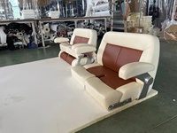 Sièges de bateau de banc pliable de chaise double confortable de luxe de couleur personnalisée marine