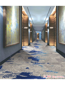 Tapis d'hôtel moderne de luxe en polyester imprimé pour salle de banquet, salon, fabriqué à la machine avec motif de couloir - Product Image 6