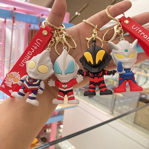 Porte-clés en plastique Ultraman Tiga Bela Jedesero, personnage de la famille, pour sac à dos, clés de voiture, cadeaux à suspendre pour couple - Product Image 1