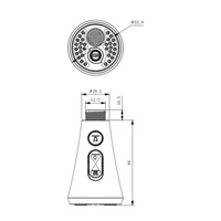 Tête de robinet de cuisine à trois fonctions pour lame de pulvérisation de rechange, universelle, filetage G1/2, pulvérisation rotative à 360 degrés