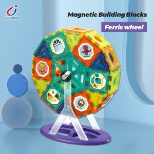 71 pièces de jouets éducatifs pour enfants, blocs de construction, grande roue, briques magnétiques magiques - Product Image 5