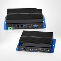 Mini PC Industrial sin Ventilador, Pentium 7505, Doble LAN, 4*COM RS232/485, HD DP VGA, 3 Pantallas, Automatización Industrial, IoT, HMI