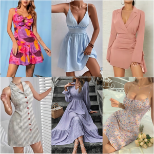 Robe d'été tendance pour femme, décontractée, col en V, couleur unie, plissée, élégante, style africain, pour le bureau - Product Image 4