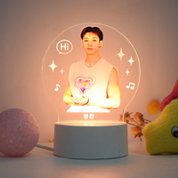Lampe LED 3D Kpop Stray Kids - Fournisseur d'éclairage de bureau moderne en plastique