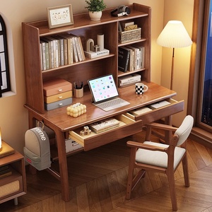 Bureau en bois massif de style vintage avec beaucoup de rangement Design français de luxe <span class=keywords><strong>pour</strong></span> le travail de bureau écriture et <span class=keywords><strong>lecture</strong></span> dans la chambre à coucher et l'étude - Product Image 2