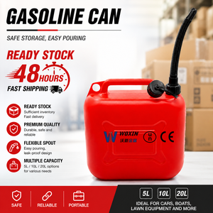 Bidon en plastique HDPE de 5L, <span class=keywords><strong>10L</strong></span>, 20L, jerrycan, réservoir de carburant pour essence, diesel, huile, produits chimiques, liquides, conteneur de stockage pour voitures - Product Image 1