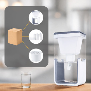 Antibacteriële handmatige plastic drinkwaterfilter, 25L capaciteit, 6-traps filtratie, milieuvriendelijk, voor gebruik op tafel of buitenshuis. - Product Image 3