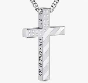 Hip Hop gotik çapraz kolye moda Punk Charm Joker kişilik basit ebedi kolye ile - Product Image 2