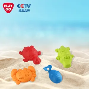 Playgo ANIMAL BALDE CONJUNTO DE BALDE DE BEIA Produtos quentes engraçado crianças verão praia brinquedo balde conjunto brinquedo espirrando