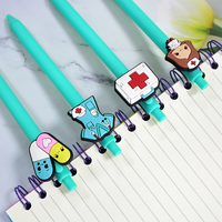 Stylos Bille Créatifs en PVC Souple à Thème Médical de Dessin Animé, Mignons, Portables et Fluide, Idéaux pour Étudiants et Bureaux, Parfaits pour les Infirmières
