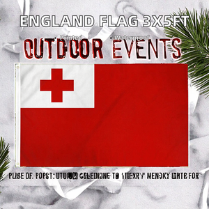 Drapeau personnalisé Angleterre 3x5 pieds 100% polyester blanc avec croix rouge pour bannières promotionnelles automobiles, d'assurance et éducatives - Product Image 3