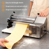 Presse à pâtes et à pizza électrique Fuchensi, modèle commercial entièrement automatique en acier inoxydable avec épaisseur réglable 110V/220V