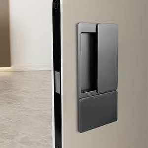 Manija de <span class=keywords><strong>Puerta</strong></span> Magnética Oculta de Aleación de Zinc para Exteriores, con Cerradura, Invisible, Negra, para Dormitorio y Muebles - Product Image 1
