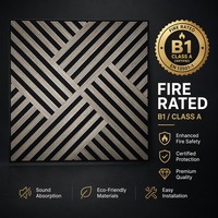 Panneau acoustique résistant aux rayures et durable en lattes de bois pour les zones à fort trafic comme les écoles et les gymnases.