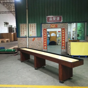 Meja Permainan Shuffleboard Kayu Solid Profesional Berkualitas Tinggi untuk Olahraga Dalam Ruangan dengan Papan Skor Elektronik 9ft/12ft/14ft/16ft - Product Image 4