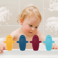 Baignoires douche de bébé en silicone sans Bpa jouets dessin animé animal bébé pingouin jouet de bain écologique de pulvérisation d'eau pour les enfants