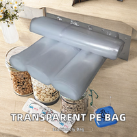 Sacs plats transparents en PE, emballage plastique épaissi haute pression pour salades, aliments pour bébés, chewing-gums, chips de pommes de terre - MOQ 100 pièces