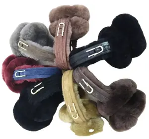 מותאם אישית צמר shearling מרינו תרמית יוקרה מחממי אוזני כבש אמיתי פרווה בנות חורף חם earmuff אופנה ילדי חורף earmuff