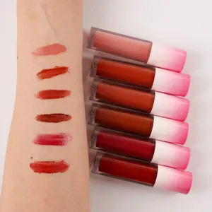 Longlasting Chinês 24 Horas Maquiagem Bonito Veludo Vermelho Mini Caso Magic Lip Gloss Atacado Bulk Glitter Batom