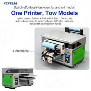ケンティア新型自動多機能UVフラットベッドプリンターXp600ラベルプリンターロールツーロールハイブリッドUVロールツーロールフラットベッドプリンター - Product Image 4