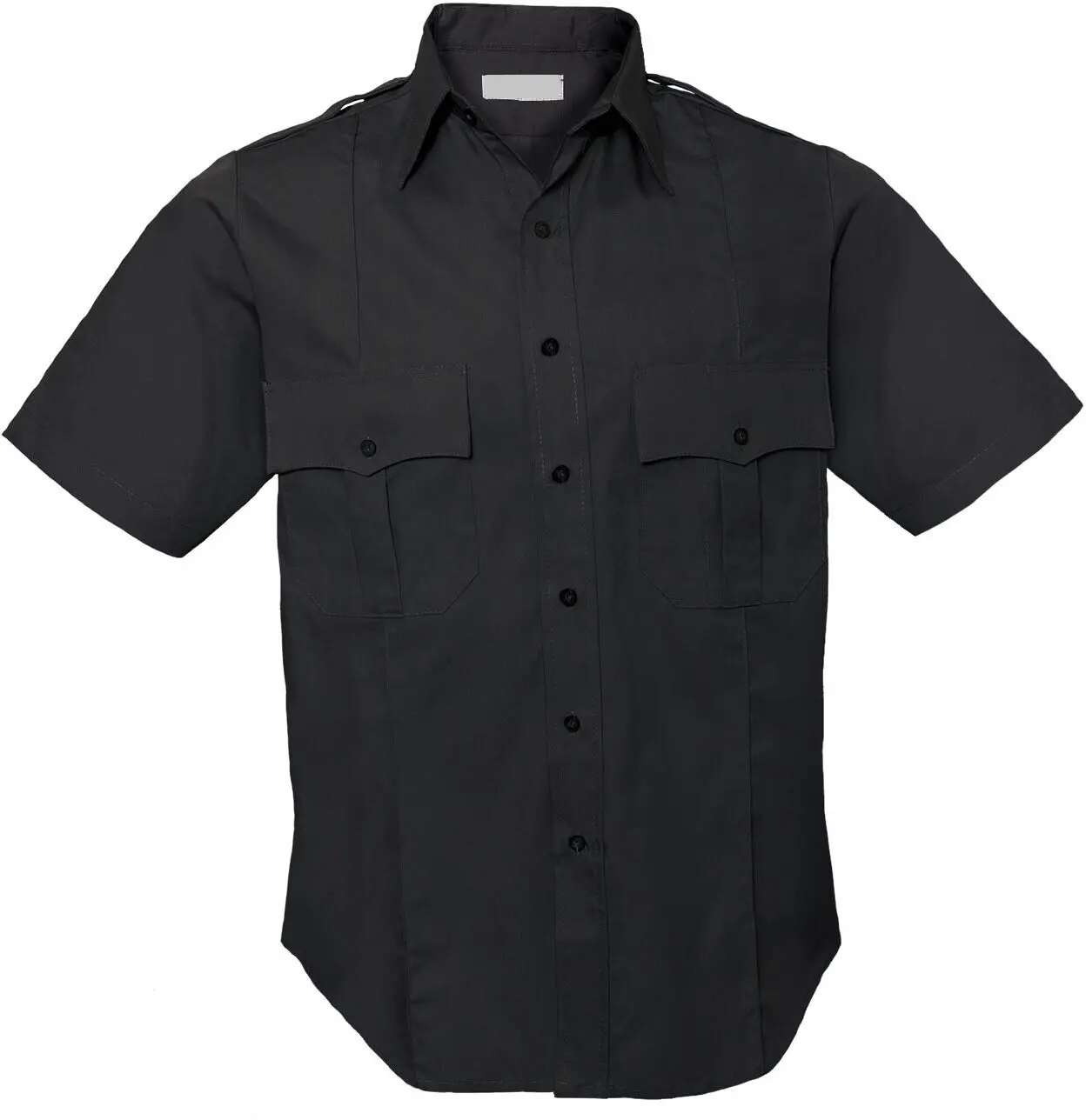 作業服労働者の綿ポリエステルポプリンシンプルカジュアル半袖ボタンアップシャツ