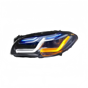 Fari F10 per <span class=keywords><strong>BMW</strong></span> <span class=keywords><strong>Serie</strong></span> 5 2011-2017 F10 F18 Xeno Alogeni Auto Aggiornati Stile G30 M5 Racing con Laser <span class=keywords><strong>Blu</strong></span> a LED - Product Image 4