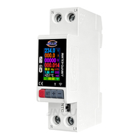 JIUJI 1P+N AC110V 220V 63A 40A Disjoncteur intelligent Wi-Fi compact avec mesure de température et protection OVP OCP UVP OTP