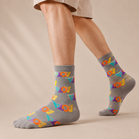 Chaussettes d'été personnalisées en jacquard pour hommes, antidérapantes, jetables, faible MOQ, respirantes, athlétiques, avec logo OEM, vente en gros