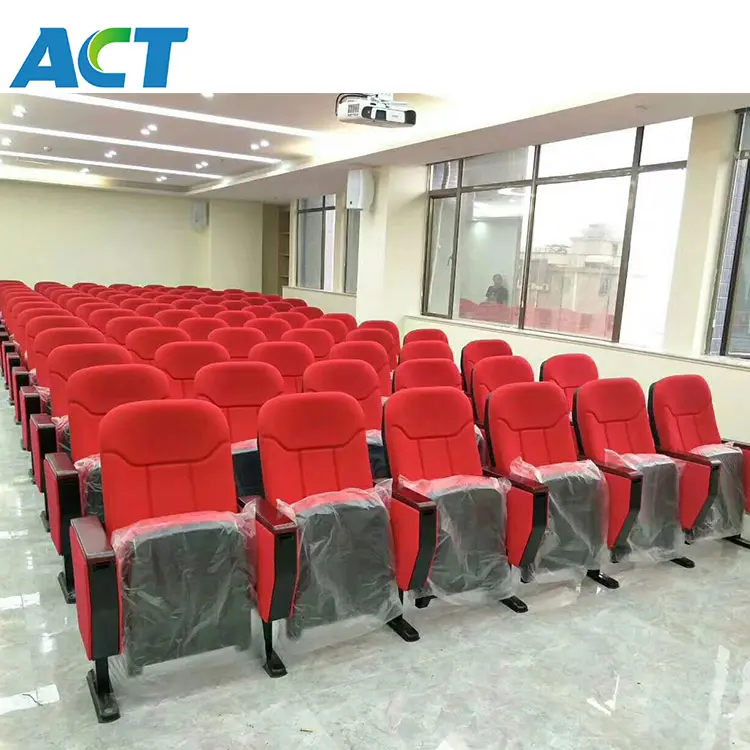 Indoor use fabric covered cushion seat, hall theater seat, VVIP stadium seating