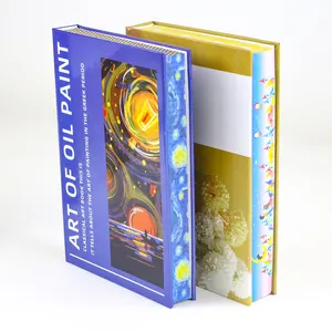 Customized Hardcover Novel Book Printing Services Offset Printing with Sprayed Stenciled Edges on Fancy Paper