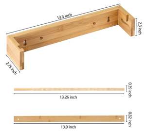 Support mural en bois personnalisé de 12 pouces pour rouleau de papier, distributeur de papier kraft pour cuisine, bricolage, bureau - Product Image 3