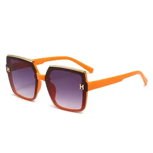 Прямая поставка, большой бренд H, модные солнцезащитные очки оптом, большие металлические солнцезащитные очки, анти-Ультрафиолетовые Солнцезащитные очки, tide S136