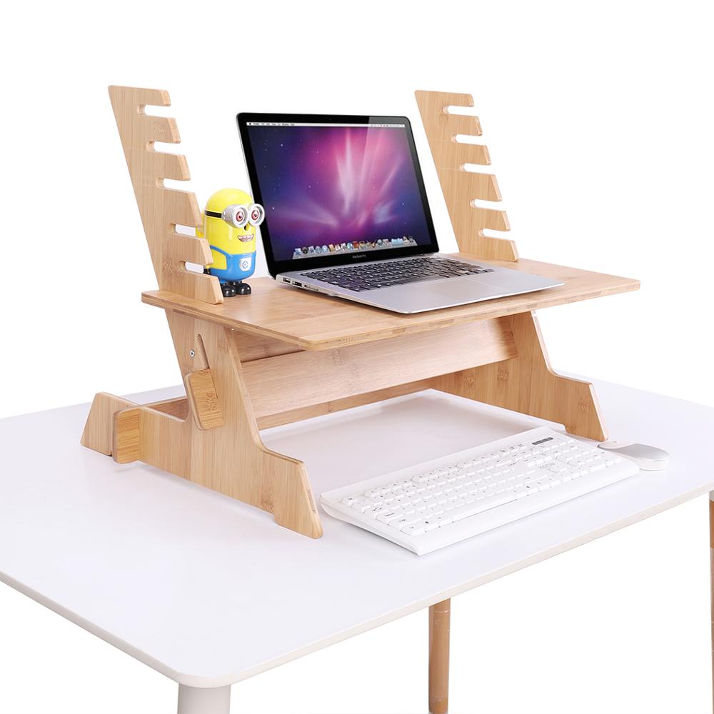 Verstellbarer Bambus-Holz Computertisch Monitorstnder Hhenverstellbar fr  Laptop| Alibaba.com