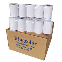 Rouleaux de papier thermique de haute qualité 57mm X 40mm 55g-Parfait pour les petites imprimantes et les reçus