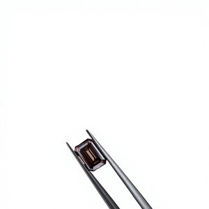 Diamante Cultivado en Laboratorio CVD Color Marrón Chocolate, Corte Esmeralda de 1ct, Certificado IGI, Claridad VS, para Joyería, de Fabricante Indio - Product Image 1