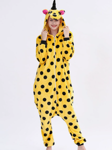Combinaison <span class=keywords><strong>Kigurumi</strong></span> en polaire corail doux, motif lion, avec capuche, pour adulte, tenue de fête d'Halloween - Product Image 2