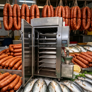 Nouveau Four à Fumer Commercial Électrique et à Gaz 100 kg pour Poisson et Viande, Machine à Fumer la Viande, Four de Fumoir à Vendre - Product Image 4