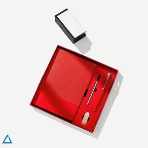 Set de Regalo de Papelería Empresarial Personalizable y Exclusivo, Cuaderno, Bolígrafo, USB, Etiqueta de Regalo Promocional, Cuero PU con Grabado UV, Día de la Tierra - Product Image 3