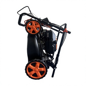 Cortacésped de gasolina autopropulsado de 4 tiempos con ruedas altas, cuchilla cilíndrica, 200cc, caja de recogida de césped de 65L, eliminación de restos de césped, para pendientes - Product Image 3