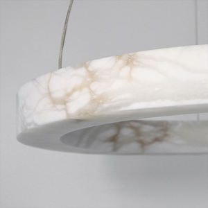 <span class=keywords><strong>Lampadario</strong></span> di Lusso Circolare in Alabastro Naturale, Lampada <span class=keywords><strong>a</strong></span> Sospensione Rotonda in Marmo - Product Image 5