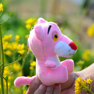 Venta al por mayor Ins for Pink Panther Doll Cute Small Size Super Soft Plush Bear Naughty Mini Pendant Wedding Toy - Product Image 4