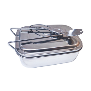 * เอาท์เล็ท * กล่องอาหารกลางวันสแตนเลสกล่องอาหารกลางวันเบนโตะกล่องอาหารกลางวัน1200มล. สามช่องสำหรับโรงเรียนสำนักงาน - Product Image 2