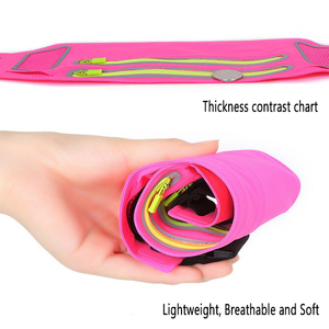 Spandex réfléchissant étanche Gym Sport ceinture <span class=keywords><strong>de</strong></span> course téléphone portable Fanny Pack pochette sac <span class=keywords><strong>de</strong></span> taille - Product Image 3
