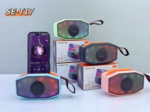 Altavoz Inalámbrico Portátil SE-T17, Mini Altavoz con Sonido Activado por Voz, Radio FM y Funciones de Soporte para TF/USB, Altavoz Bluetooth Potente - Product Image 3
