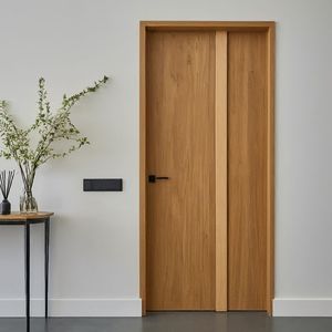 Porte en bois massif, porte composite moderne, porte de chambre, porte double française, armoire, porte double, porte en bois - Product Image 1