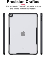 Étui rigide transparent en acrylique pour tablette, protection intégrale antichoc avec support pour stylet pour iPad 11e génération A16 iPad 10.2 Air 11 iPad