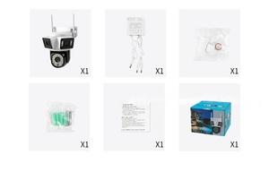 <span class=keywords><strong>Telecamera</strong></span> di Sicurezza a Tre Obiettivi e Tre Angoli di Visione, Wi-Fi, per Tavolo da Biliardo, <span class=keywords><strong>Esterna</strong></span>, Wireless HD, Intelligente, con Visione Notturna a Infrarossi, CCTV - Product Image 5