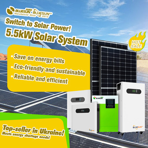 Sıcak satış Bluesun güneş 3kva 5kva güneş hibrid invertör ev kullanımı için 48V MPPT 100A 24V güneş invertör güneş ev güç sistemi - Product Image 3