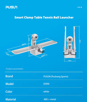Pusun Dora Machine de service de tennis de table professionnelle APP contrôle programmation gratuite Machine de lancement automatique de ping-pong
